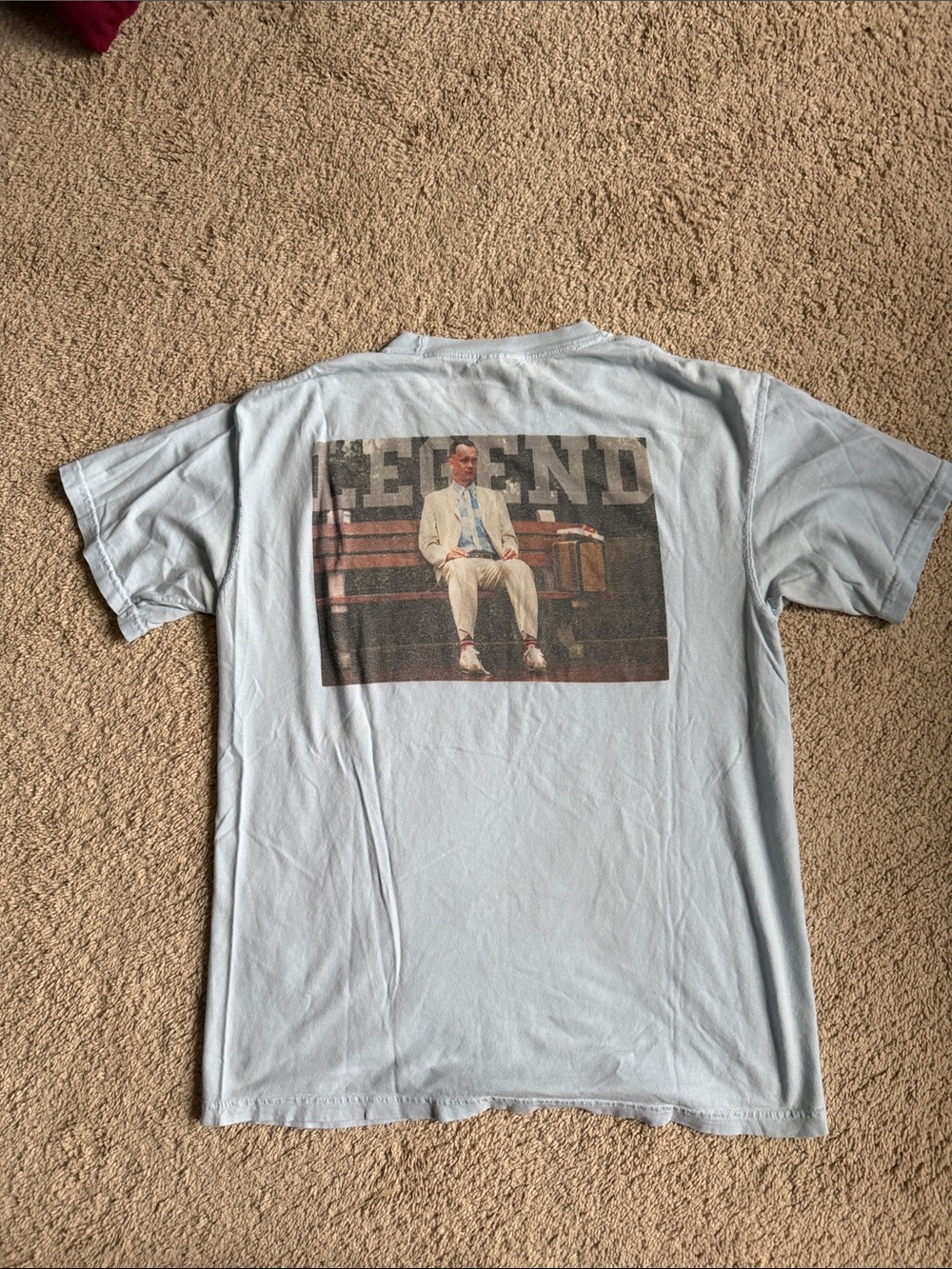 Old Row Light Blue Short Sleeve Pocket Tee - Men's Crewneck - Picture 2 of 2